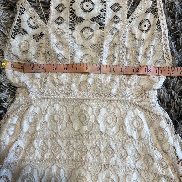 Adorable Free People Just Like Honey Empire Waist Crochet Lace Dress. Worn once! - Picture 8 of 9